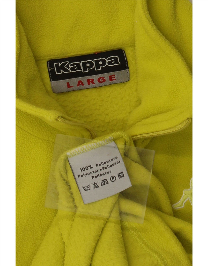 KAPPA Mens Fleece Jacket UK 40 Large Green Polyester
