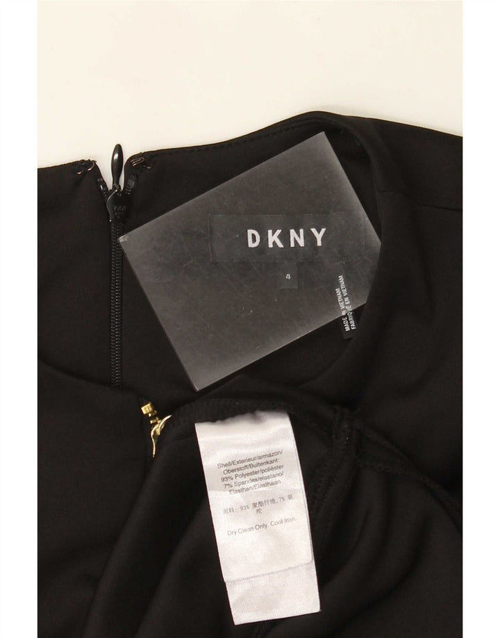 Dkny Womens A-Line Dress US 4 Small Black Polyester