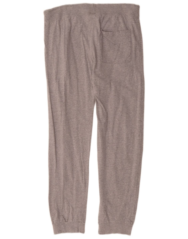 Champion Womens Tracksuit Trousers Joggers UK 16 Large Grey Flecked Cotton