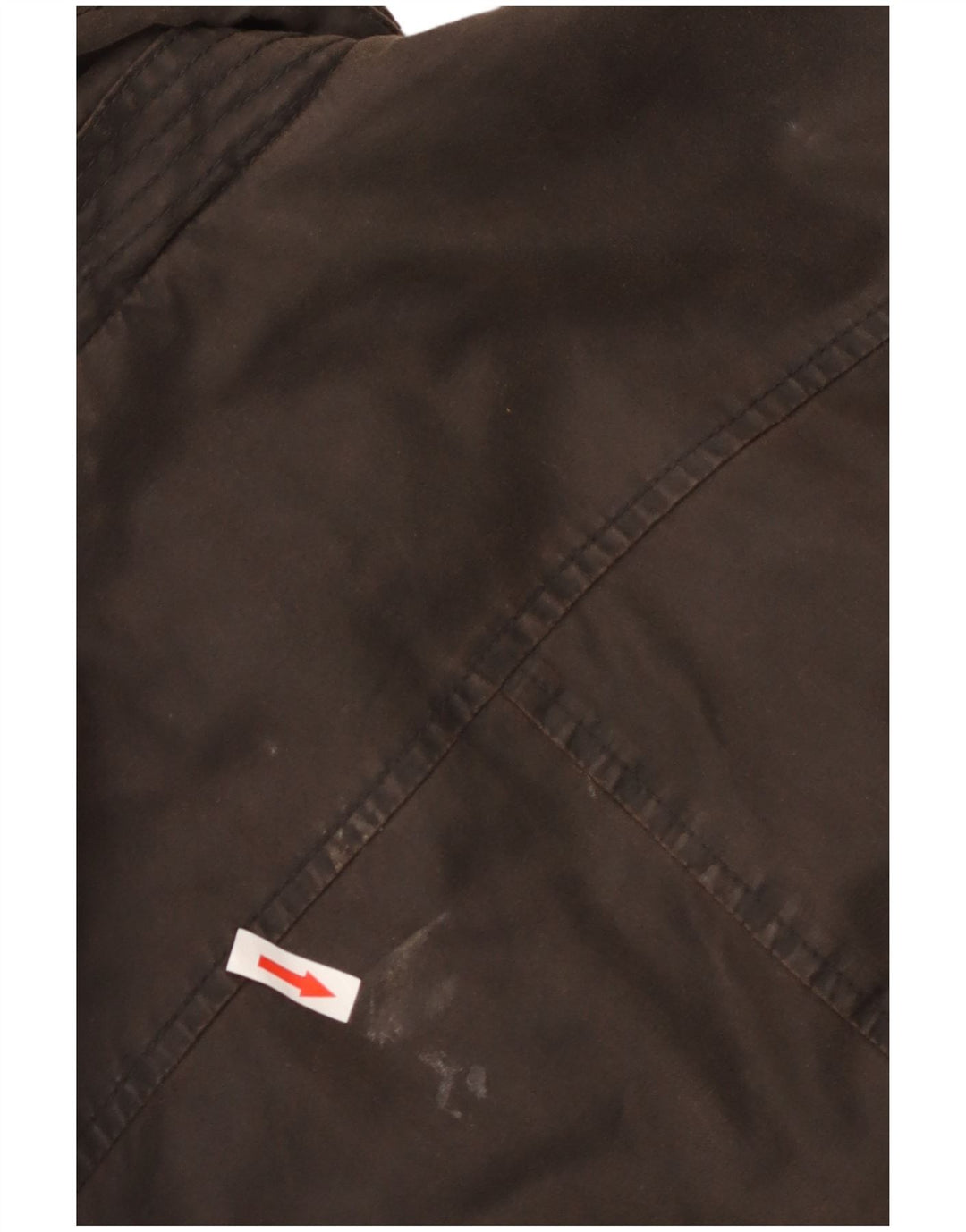 Fat Face Womens Military Hooded Waxed Jacket UK 10 Small Brown