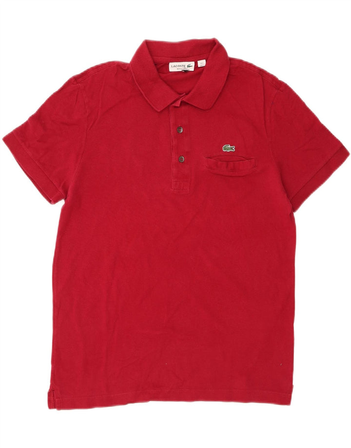 LACOSTE Mens Regular Fit Polo Shirt Size 3 Small Red Cotton Vintage Lacoste and Second-Hand Lacoste from Messina Hembry 