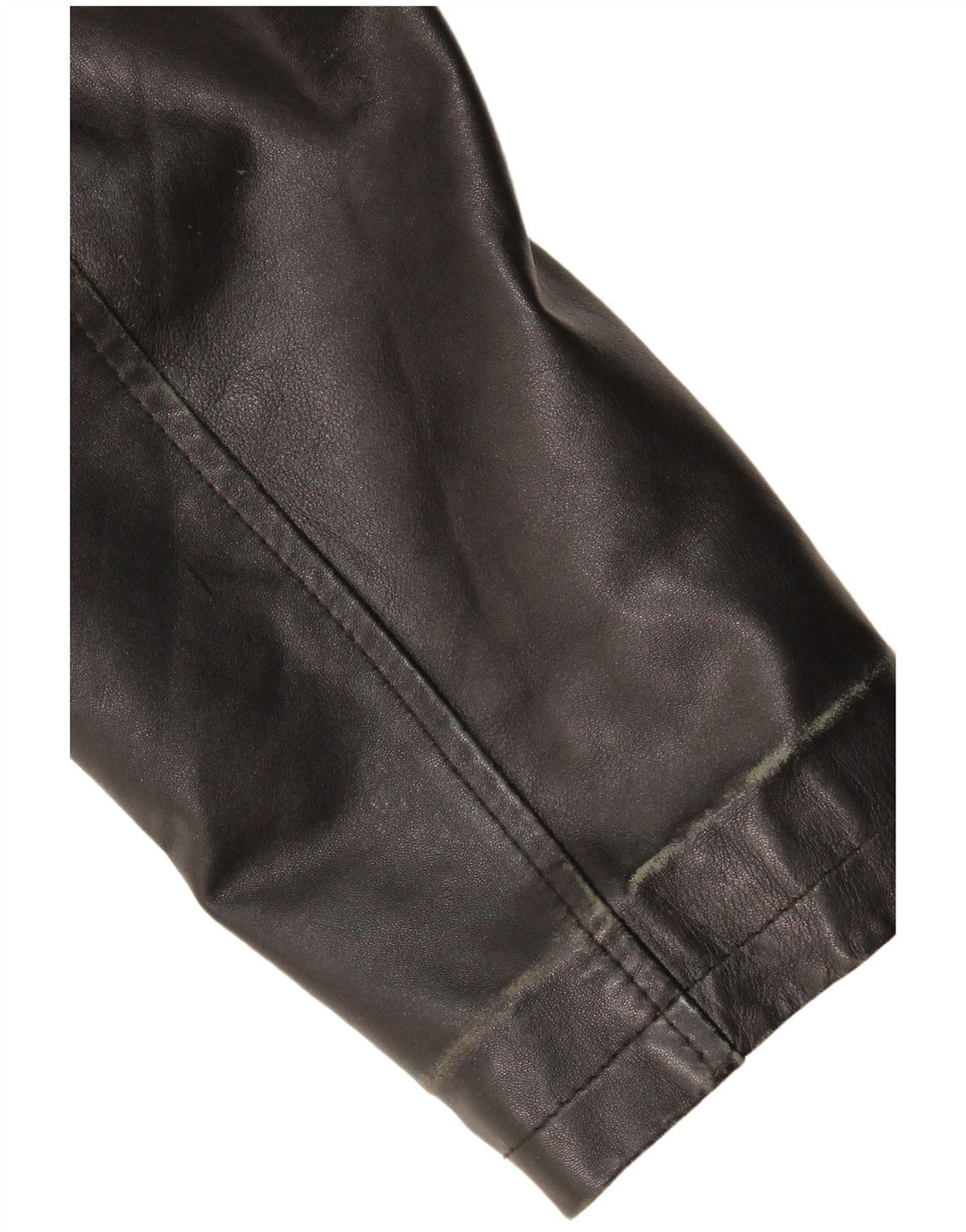 Vintage Womens Leather Jacket UK 14 Medium Black Leather