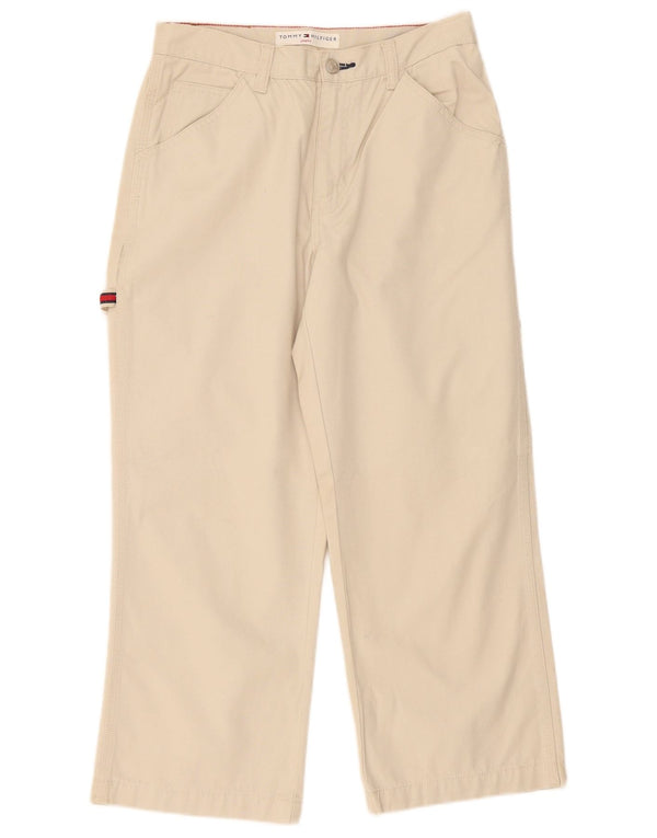 Tommy Hilfiger Womens Cargo Cropped Trousers US 6 Medium W28 L24 White