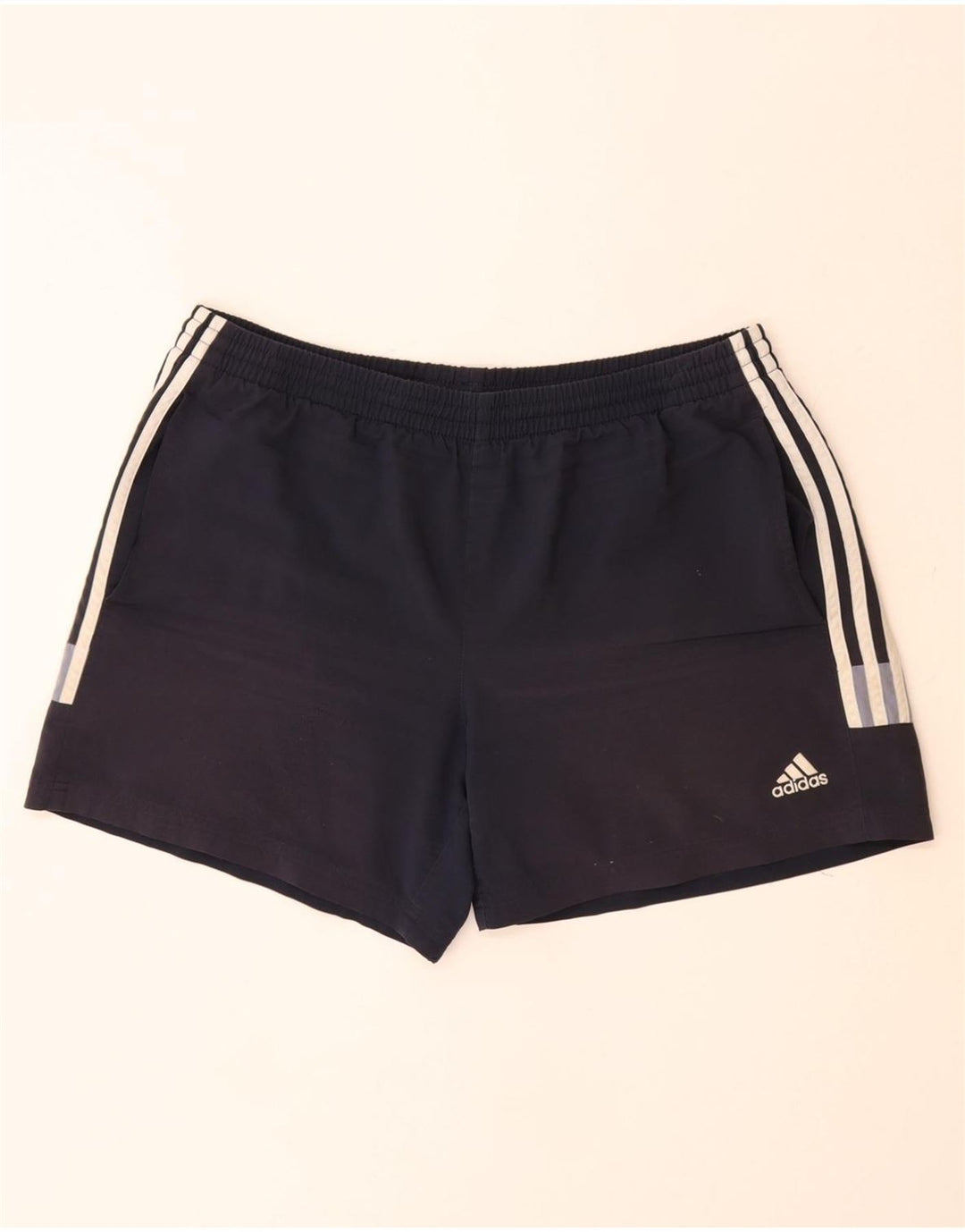 ADIDAS Mens Clima 365 Sport Shorts XL  Navy Blue Colourblock Polyester