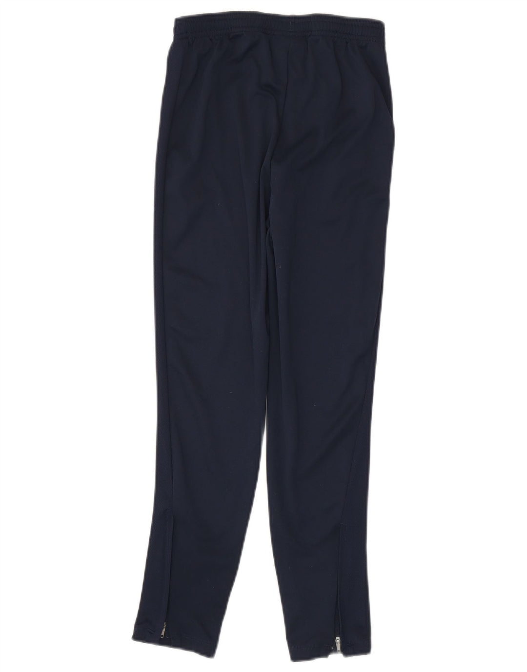 NIKE Boys Dri Fit Tracksuit Trousers 12-13 Years Large Navy Blue Polyester