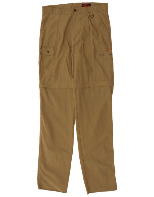FJALL RAVEN Mens Straight Cargo Trousers IT 48 Medium W32 L35 Khaki