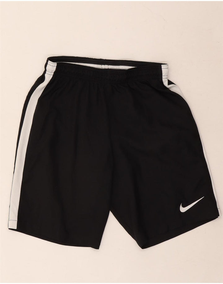 NIKE Mens Dri Fit Sport Shorts Small  Black Colourblock Polyester