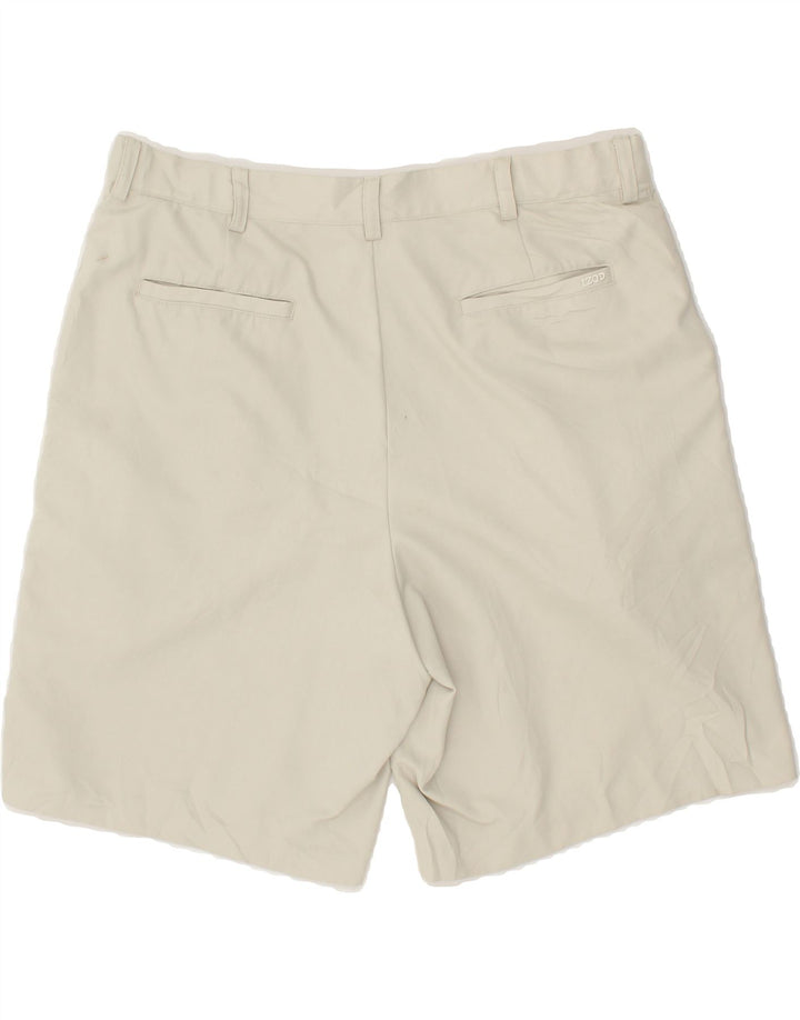 IZOD Mens Pegged Chino Shorts W36 Large Beige Polyester Vintage Izod and Second-Hand Izod from Messina Hembry 