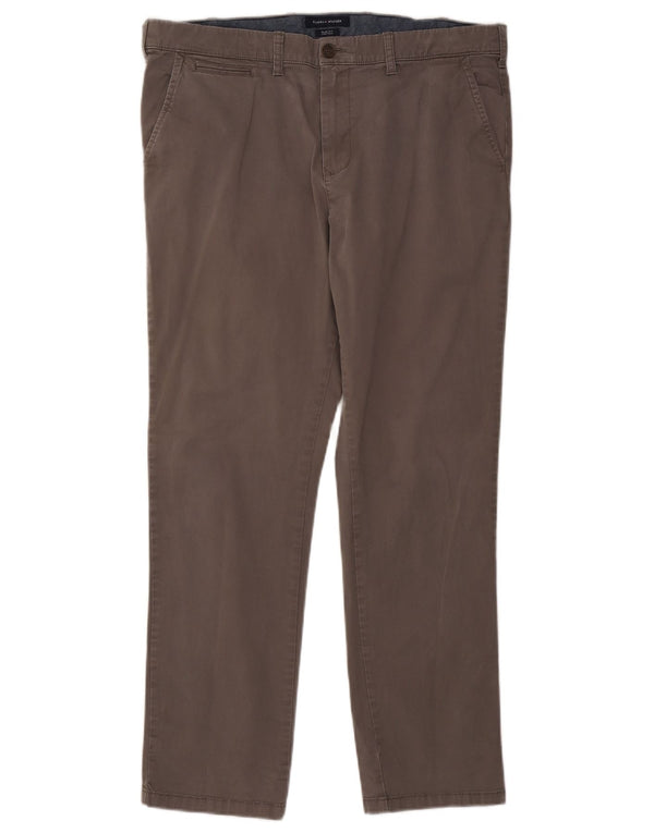 TOMMY HILFIGER Mens Slim Fit Chino Trousers W38 L29  Grey Cotton