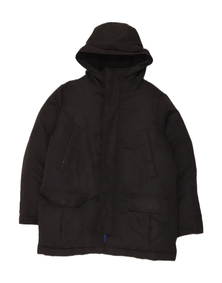 Gap Mens Hooded Padded Jacket UK 40 Large Black Polyester
