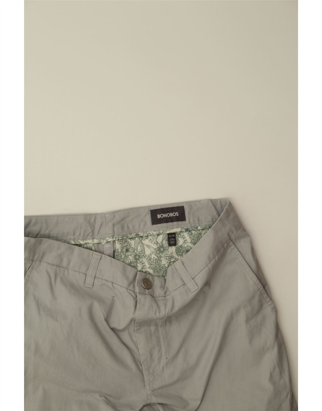 BONOBOS Mens Slim Chino Trousers W36 L30 Grey Vintage BONOBOS and Second-Hand BONOBOS from Messina Hembry 