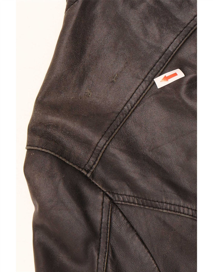 C.D.P. Mens Leather Jacket IT 46 Small Black