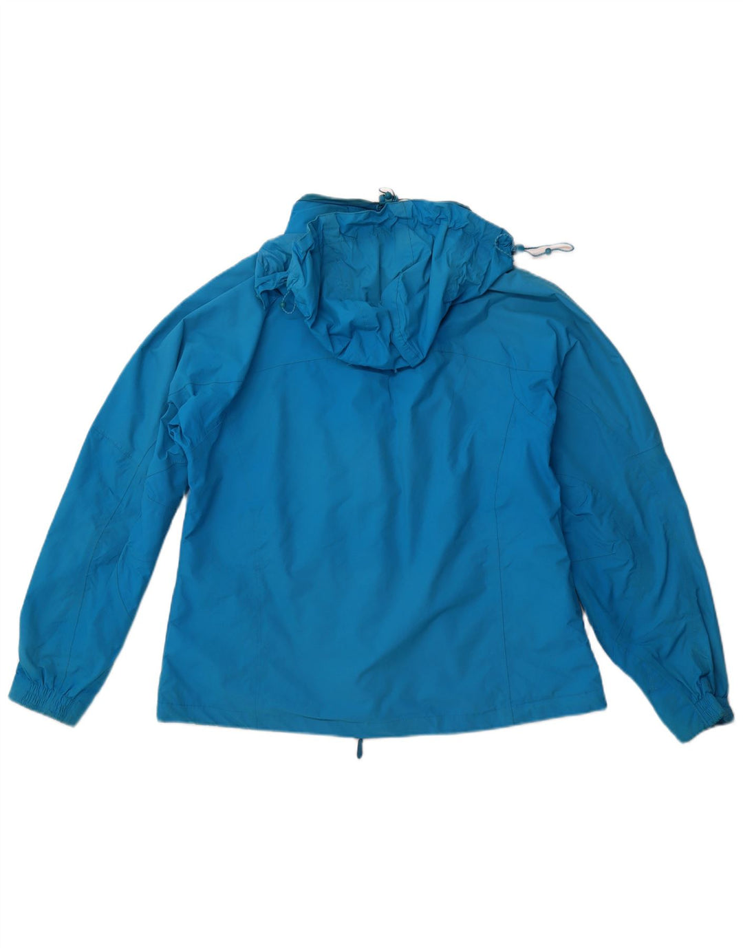MOUNTAIN WAREHOUSE Womens Hooded Rain Jacket UK 16 Large Blue Nylon