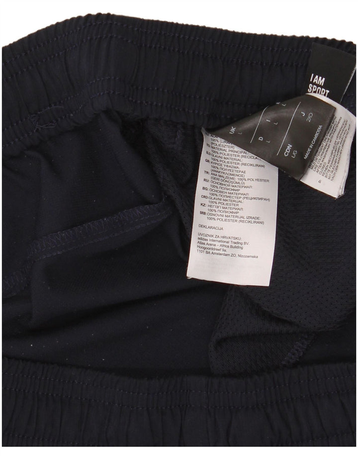 Adidas Mens Tracksuit Trousers Large  Navy Blue Polyester