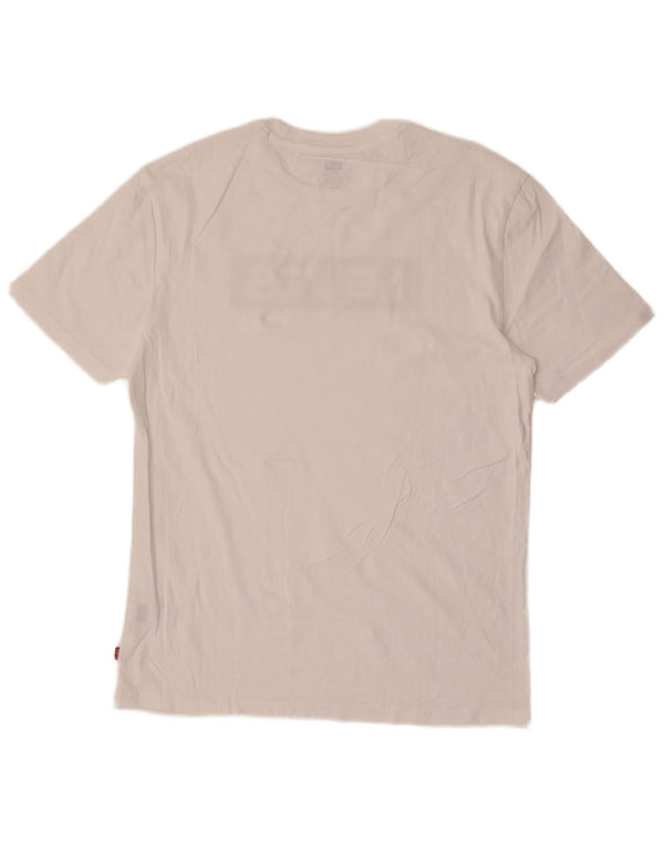 Levi's Mens Graphic T-Shirt Top Medium White Cotton