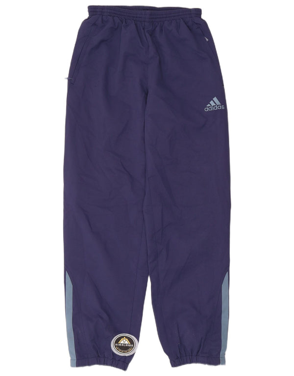 Adidas Boys Tracksuit Trousers Joggers 13-14 Years Navy Blue Polyester