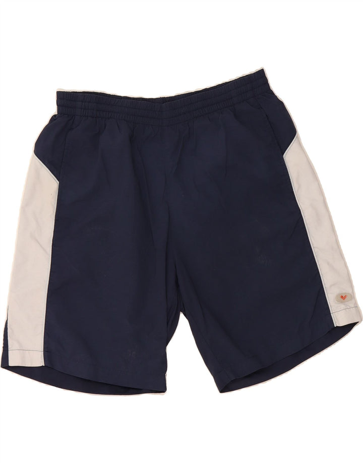 ARENA Mens Sport Shorts Large  Navy Blue Colourblock Polyamide Vintage Arena and Second-Hand Arena from Messina Hembry 