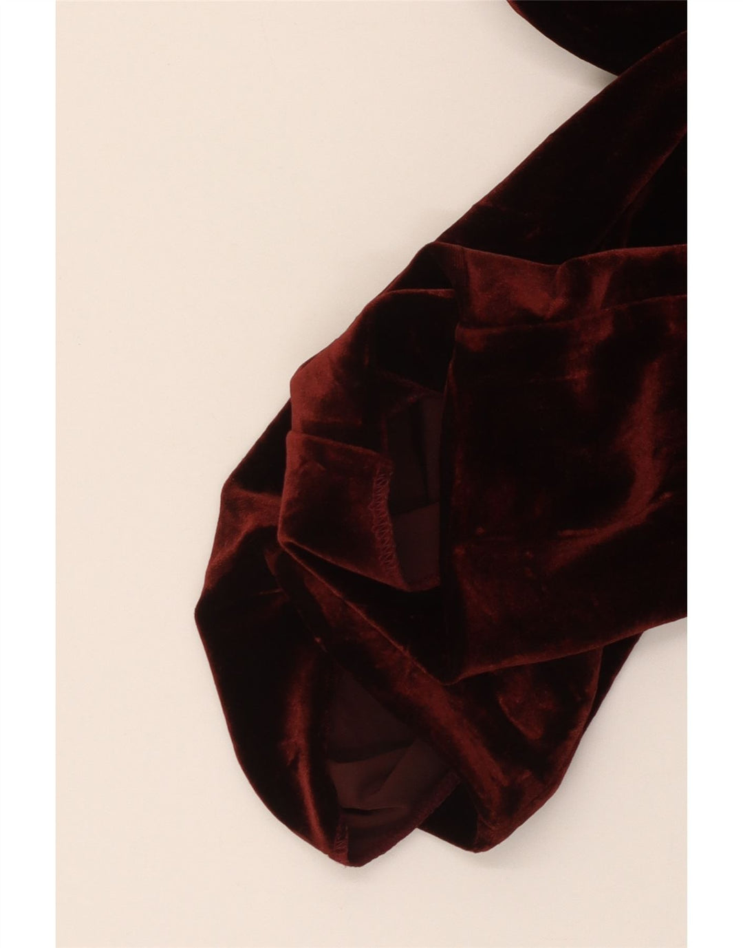 VINTAGE Womens 3 Button Velour Blazer Jacket UK 10 Small Burgundy