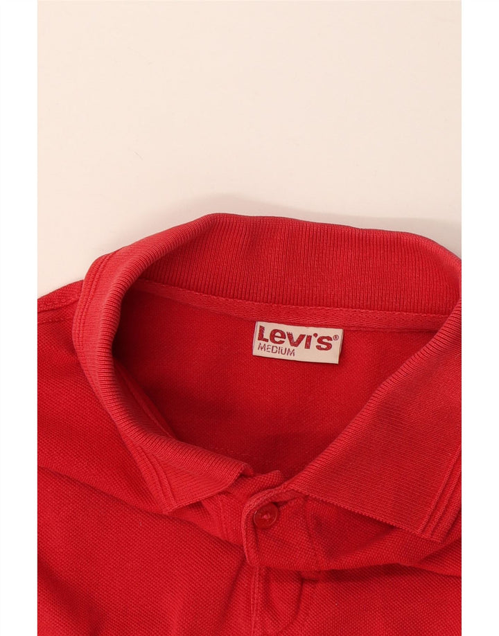 Levi's Mens Polo Shirt Medium Red