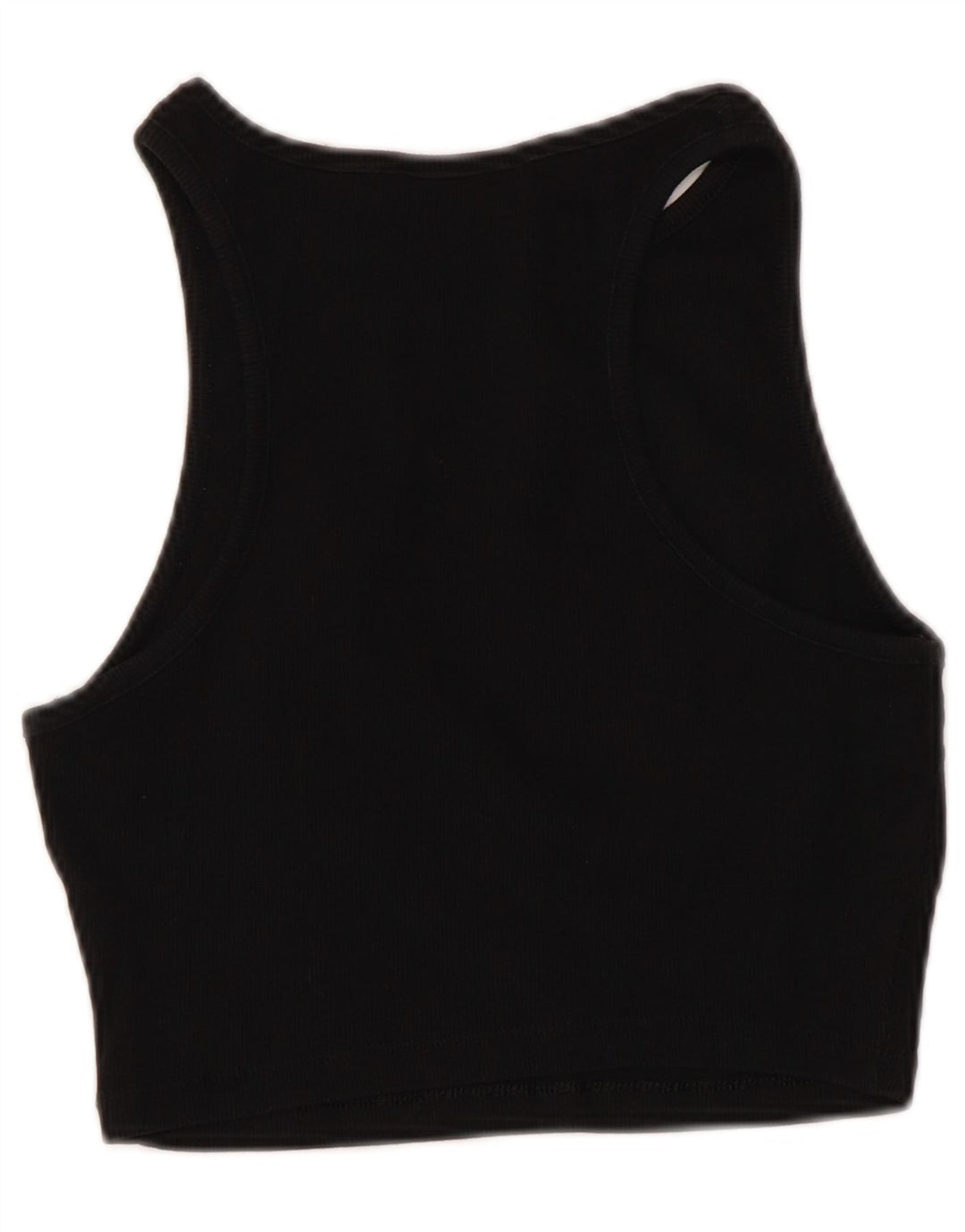 Zara Womens Sleeveless Crop Top UK 14 Large Black