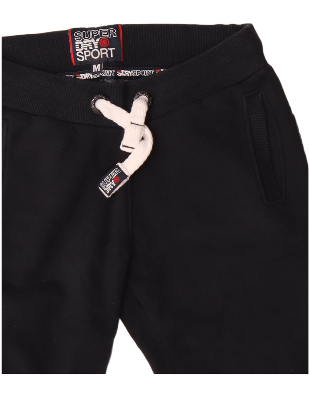 Superdry Mens Graphic Tracksuit Trousers Joggers Medium Navy Blue Cotton