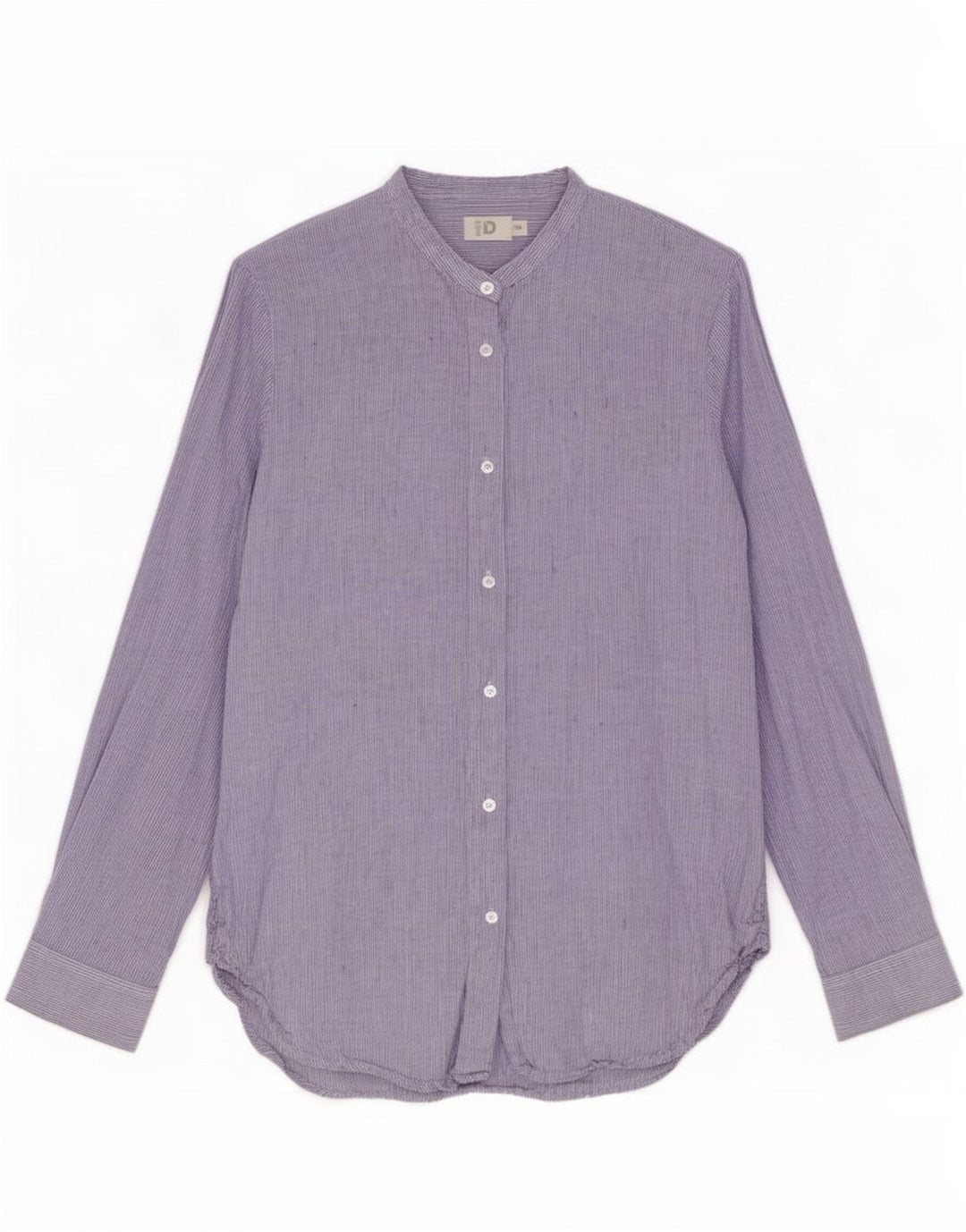 Dack's Womens Shirt UK 14 Medium Blue Pinstripe