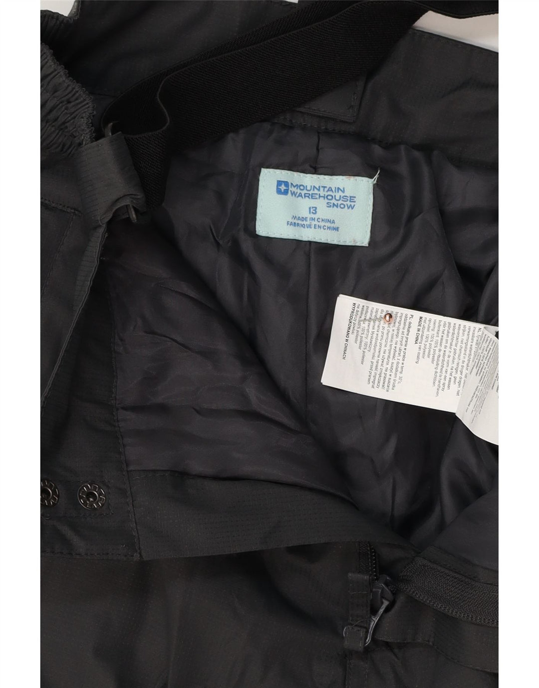 MOUNTAIN WAREHOUSE Boys Ski Trousers 12-13 Years  Grey Polyester