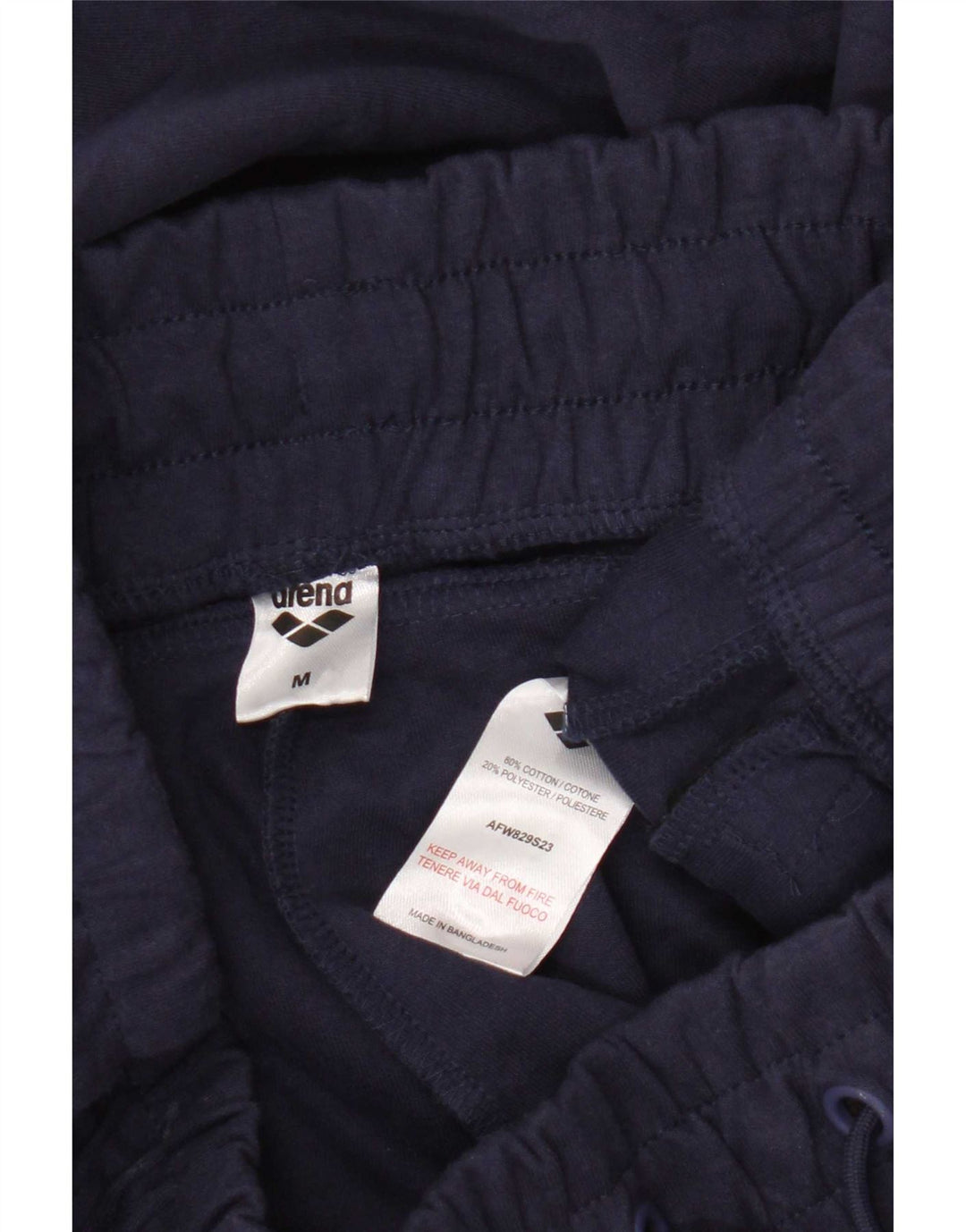 Arena Mens Tracksuit Trousers Medium Navy Blue Cotton