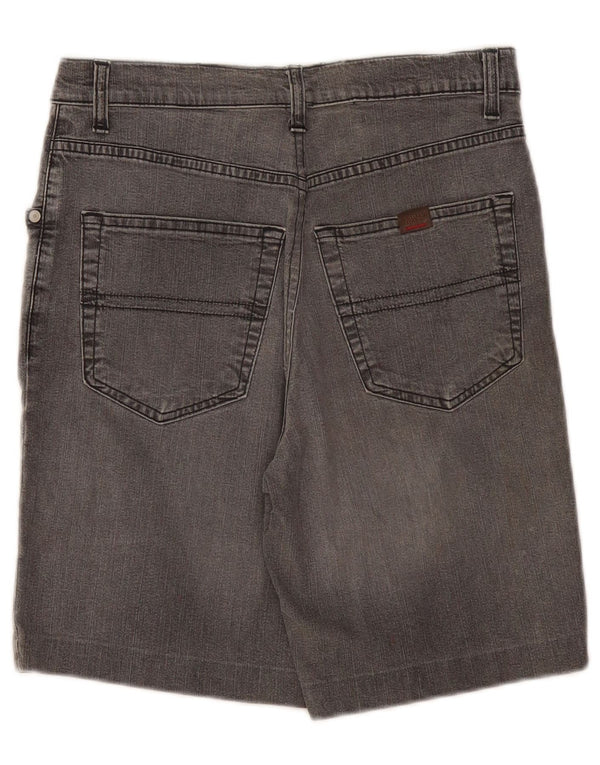 Trussardi Womens Denim Shorts W30 Medium Grey