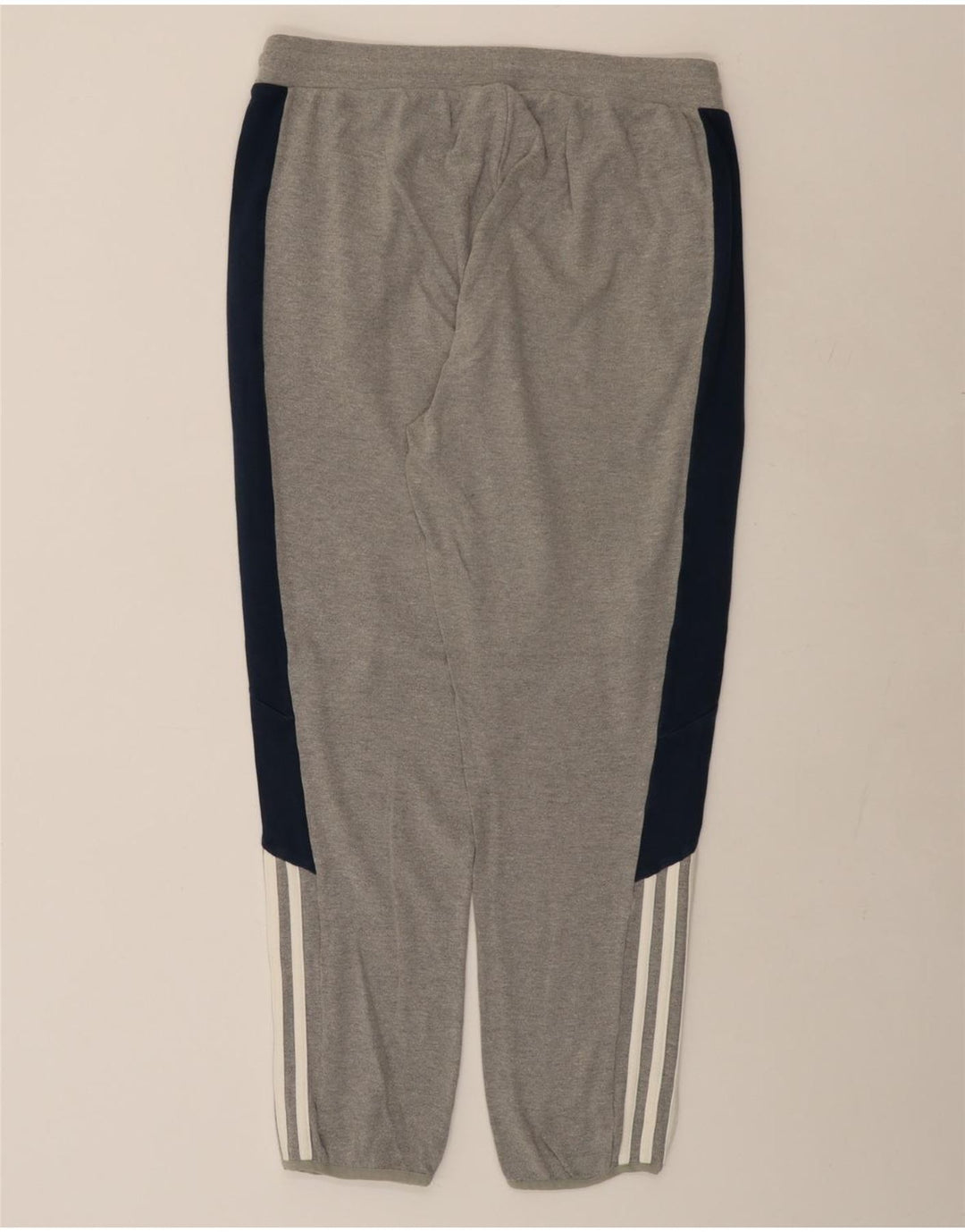 ADIDAS Mens Tracksuit Trousers XL  Grey Colourblock Cotton