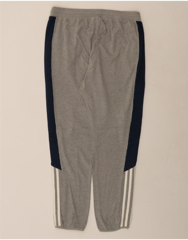 ADIDAS Mens Tracksuit Trousers XL  Grey Colourblock Cotton