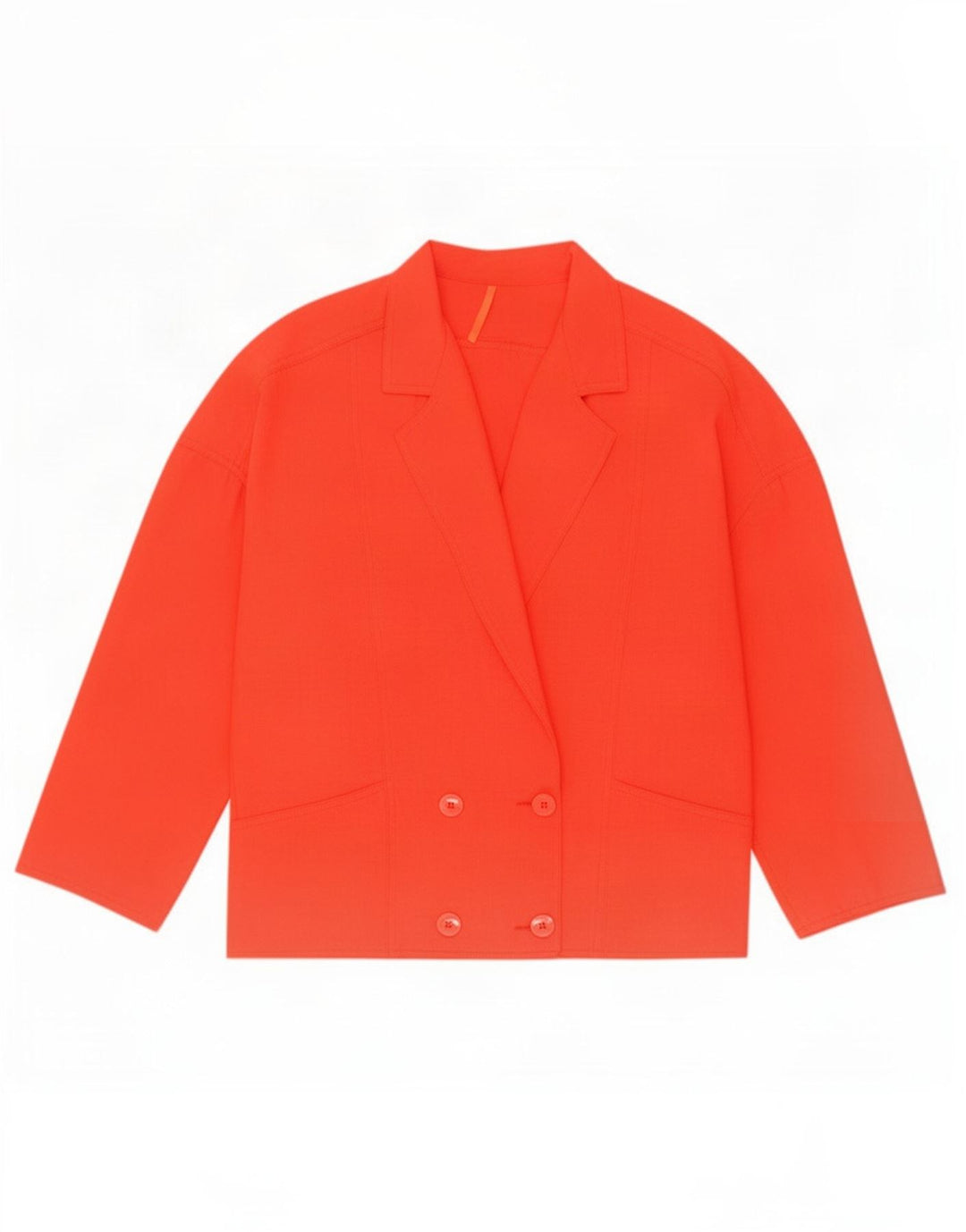 Vintage Womens Oversized Double Breasted Blazer Jacket UK 10 Small Red