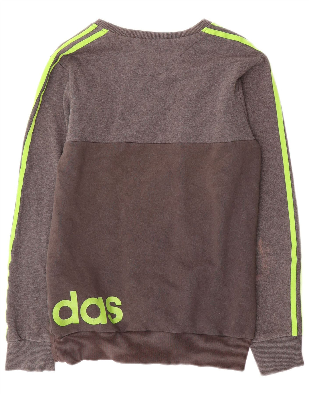 Adidas Mens Graphic Sweatshirt Jumper Small Grey Cotton
