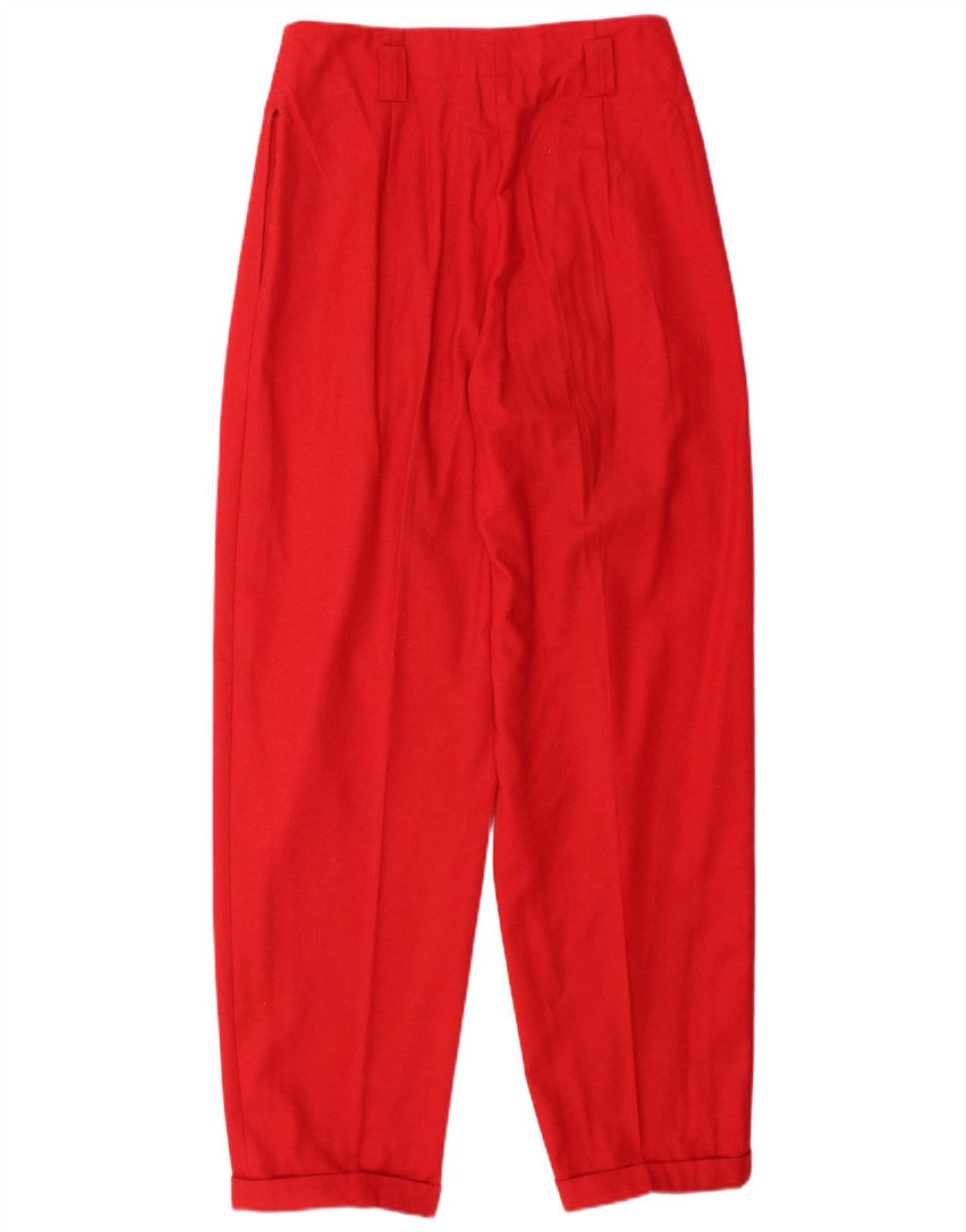 MONDI Womens High Waist Loose Fit Casual Trousers EU 40 Medium W28 L30 Red