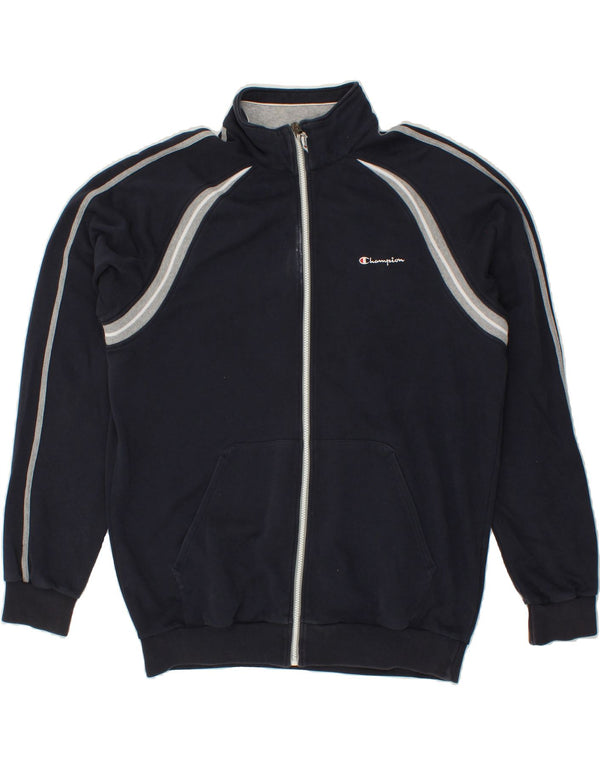 CHAMPION Mens Tracksuit Top Jacket 3XL Navy Blue Cotton