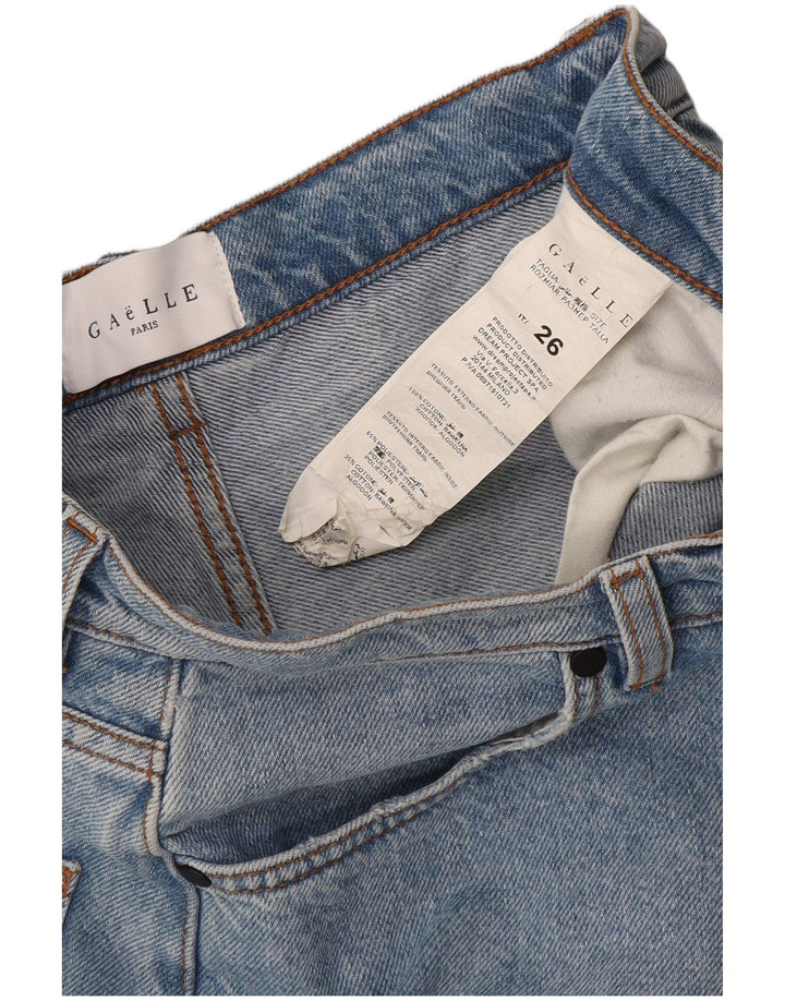 Gaelle Womens Denim Skort W26 Small Blue Cotton