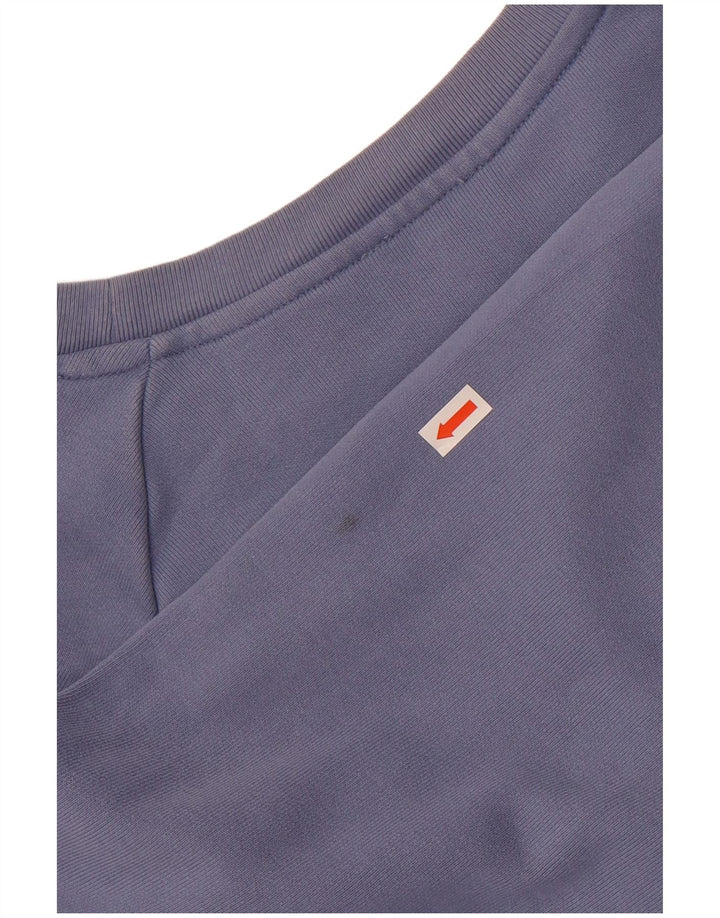 Levi's Womens Oversized Crop Graphic Sweatshirt Jumper UK 16 Large Blue