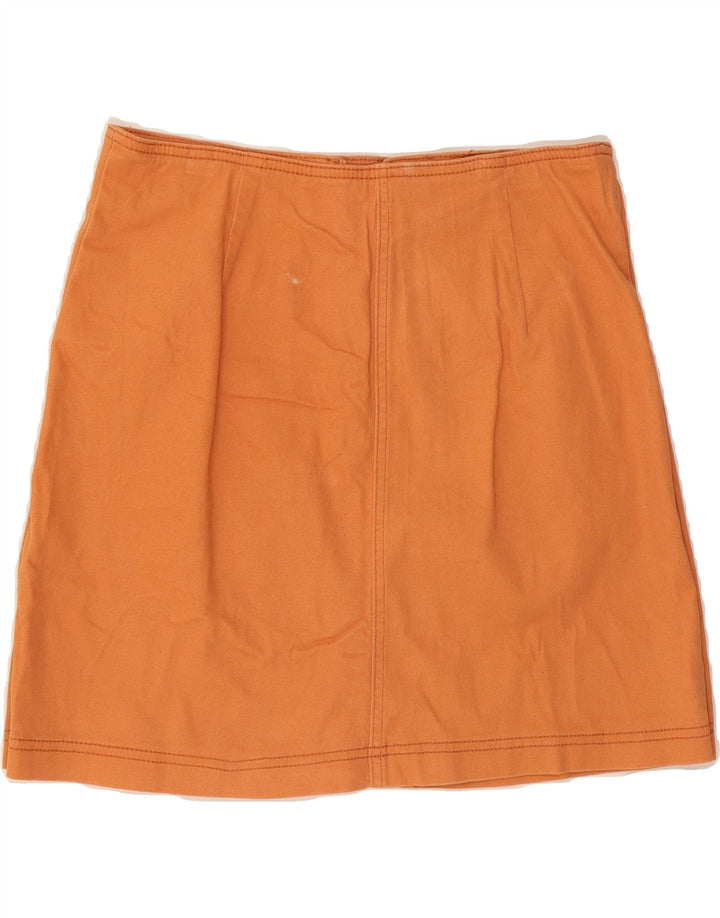 AMISU Womens A-Line Skirt EU 38 Medium W30  Orange Cotton Vintage AMISU and Second-Hand AMISU from Messina Hembry 