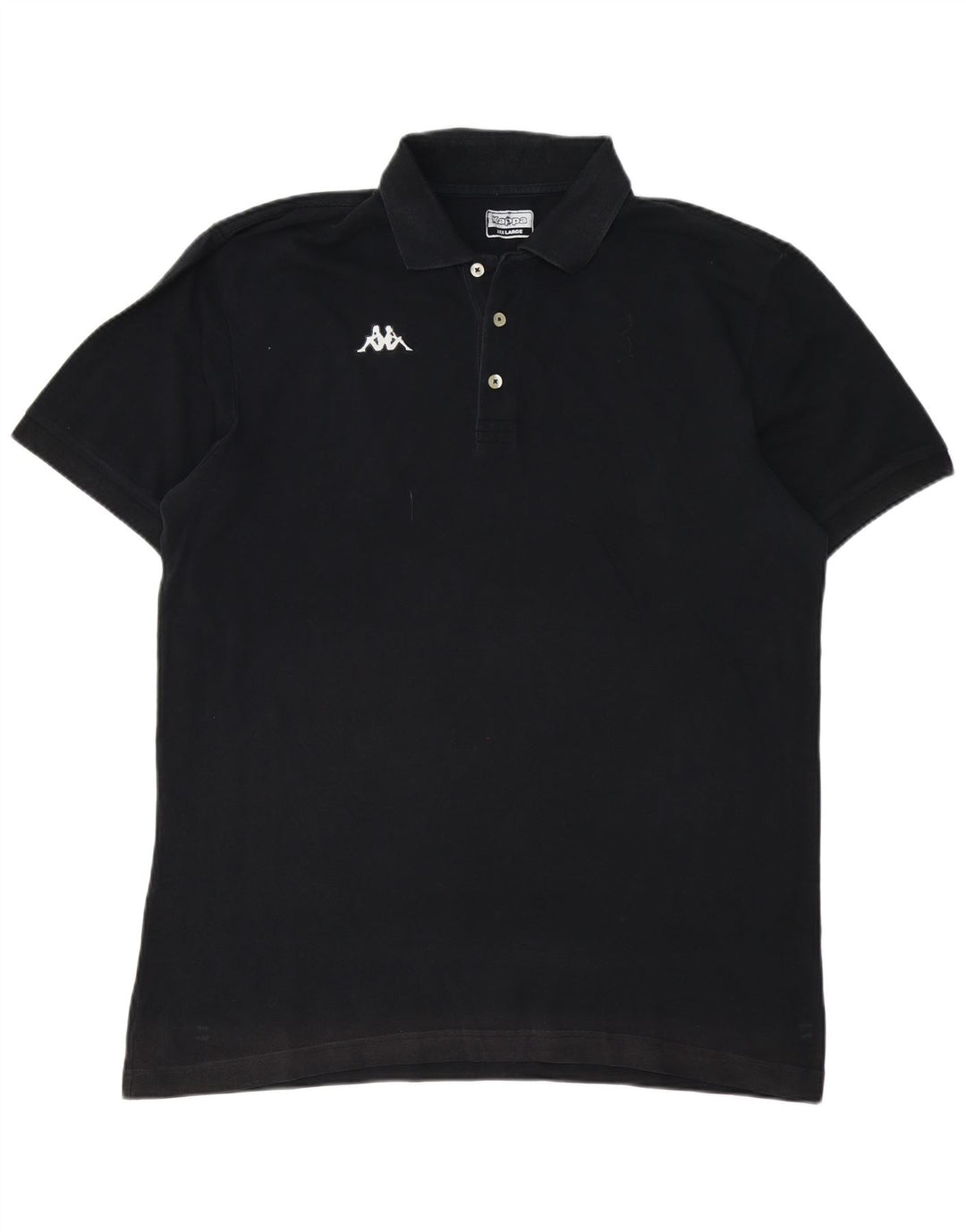 KAPPA Mens Polo Shirt 3XL Black Cotton