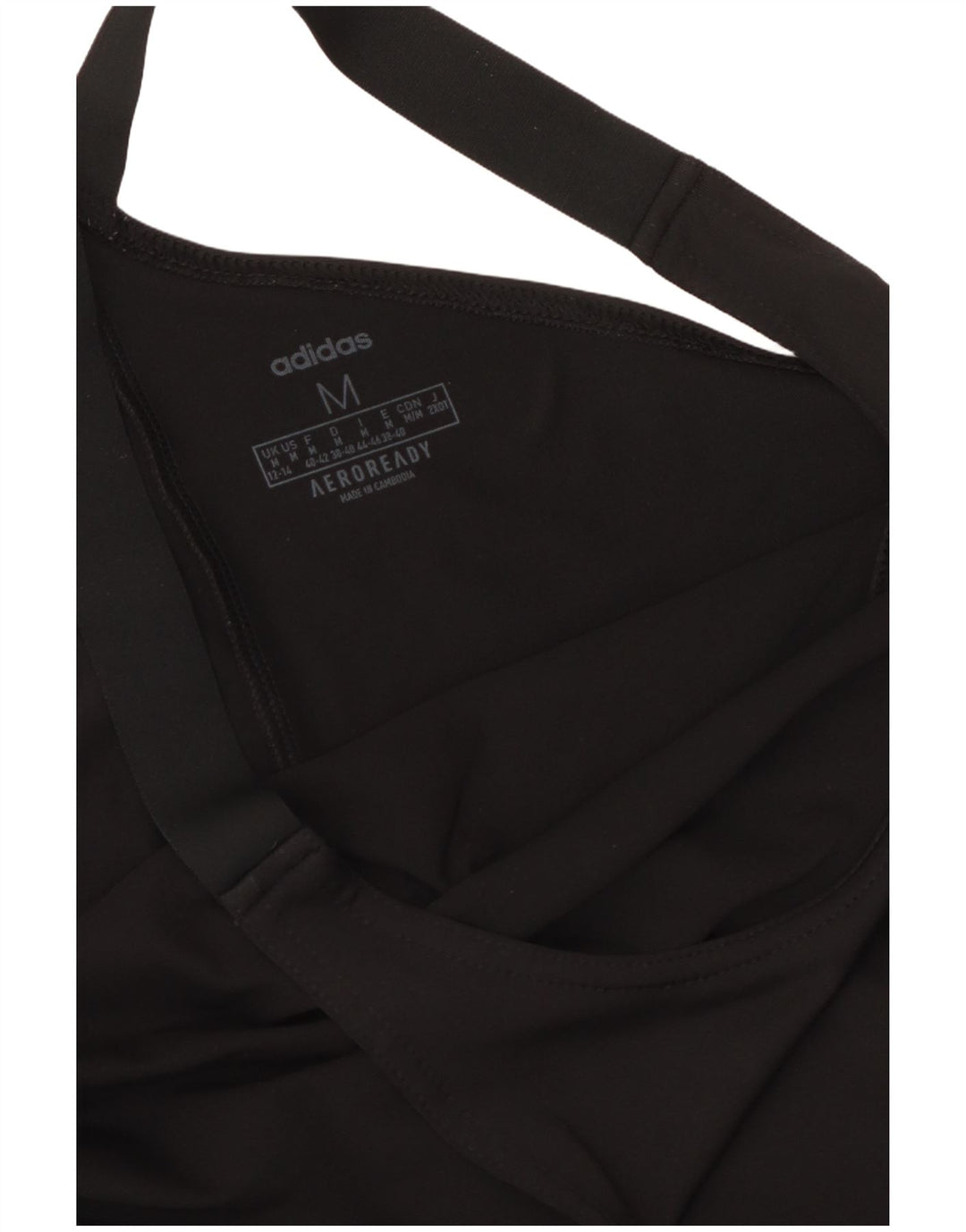 ADIDAS Womens Aeroready Vest Top UK 12/14 Medium Black