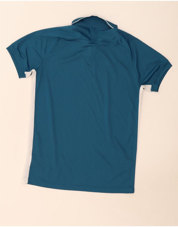 Nike Mens Dri Fit Polo Shirt Large Blue Polyester