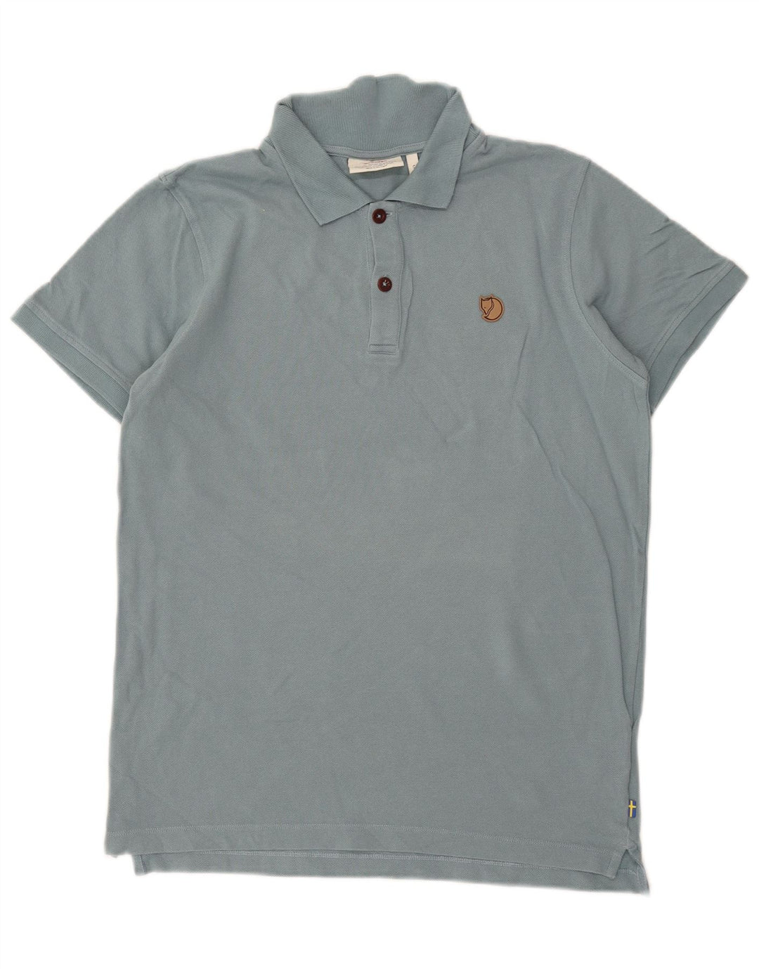 Fjall Raven Mens Polo Shirt Medium Blue Cotton