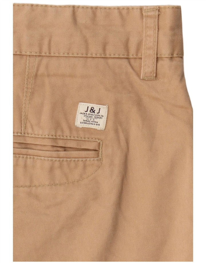 JACK & JONES Mens Slim Chino Trousers W36 L32 Beige