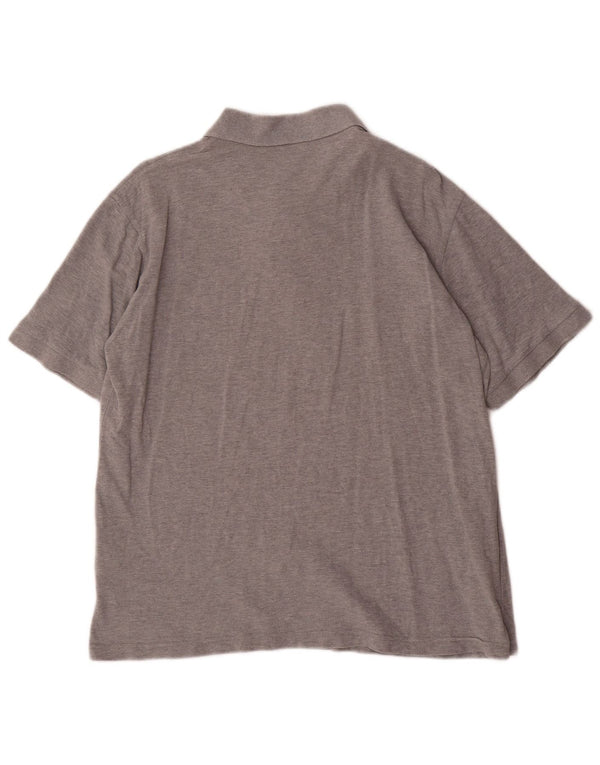 DOCKERS Mens Khakis Polo Shirt Medium Grey Flecked Cotton