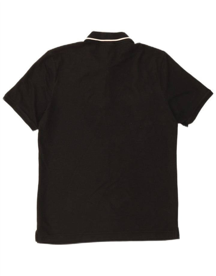 REEBOK Mens Polo Shirt Large Black Cotton