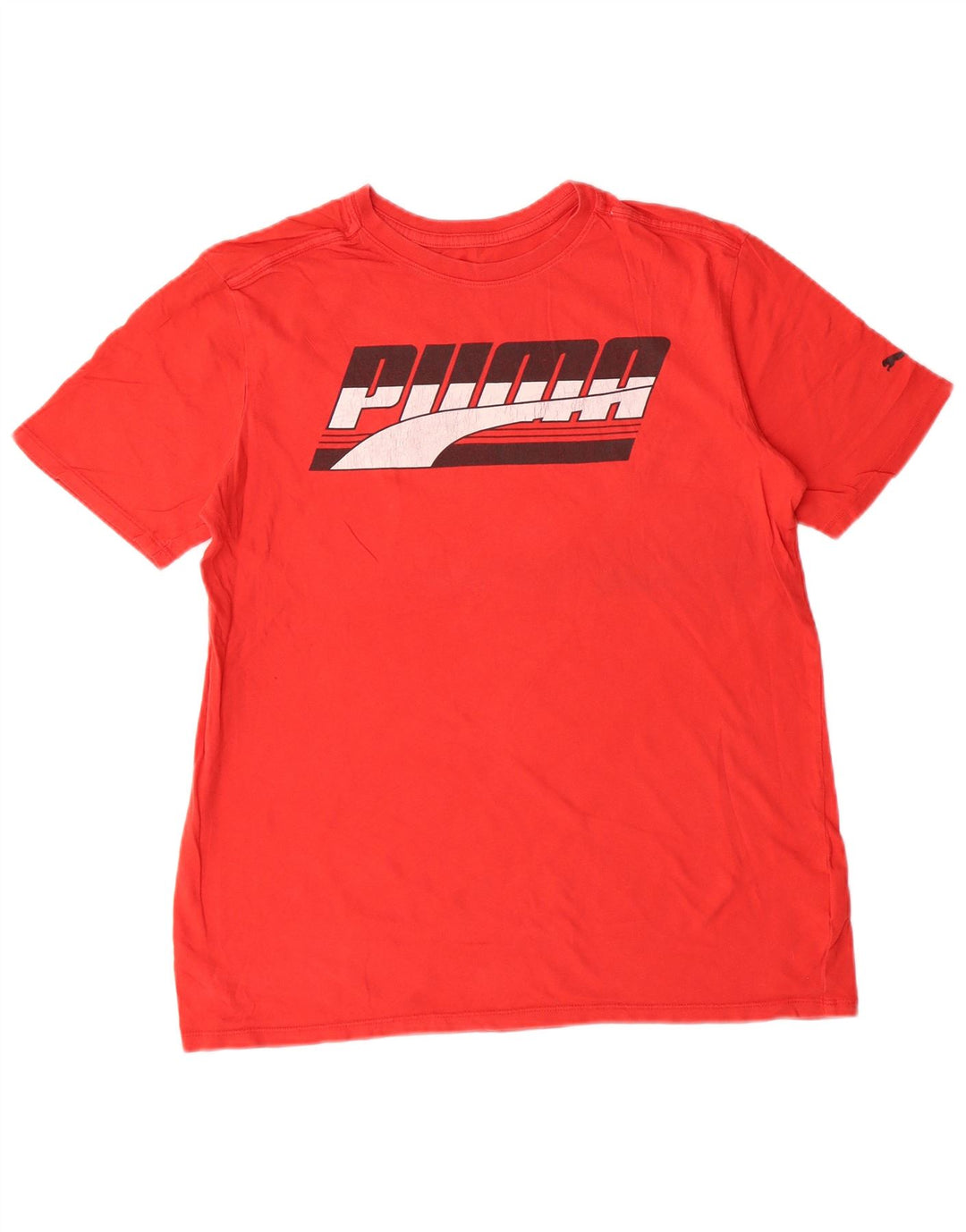 Puma Mens Graphic T-Shirt Top Small Red Cotton