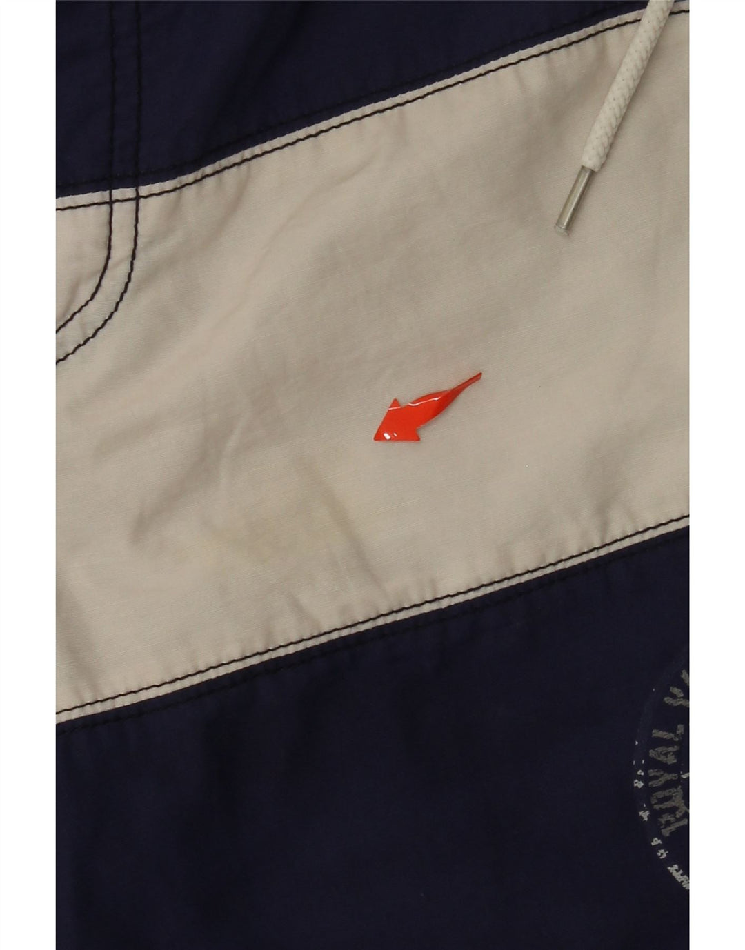 CONTE OF FLORENCE Mens Swimming Shorts Medium  Navy Blue Colourblock