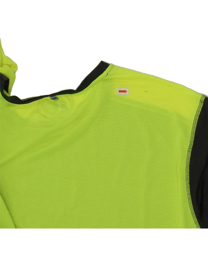 RUSSELL ATHLETIC Mens T-Shirt Top 2XL Black Colourblock Polyester Vintage Russell Athletic and Second-Hand Russell Athletic from Messina Hembry 