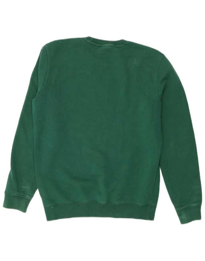 Champion Mens Graphic Sweatshirt Jumper Medium Green Cotton