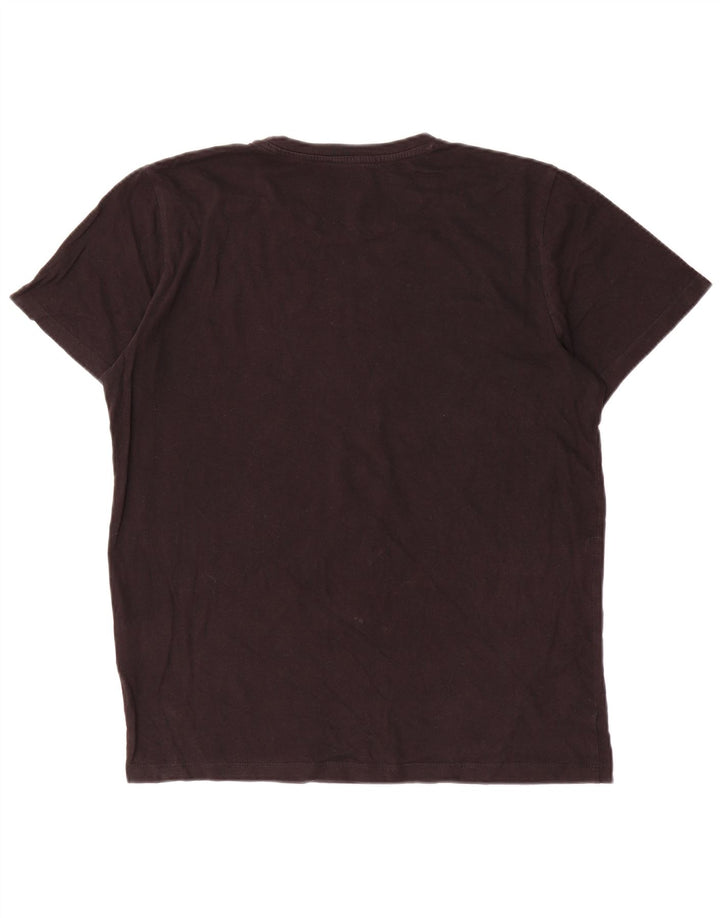 Jack & Jones Mens T-Shirt Top Medium Black Cotton